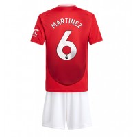 Manchester United Lisandro Martinez #6 Koti Peliasu Lasten 2024-25 Lyhythihainen (+ Lyhyet housut)